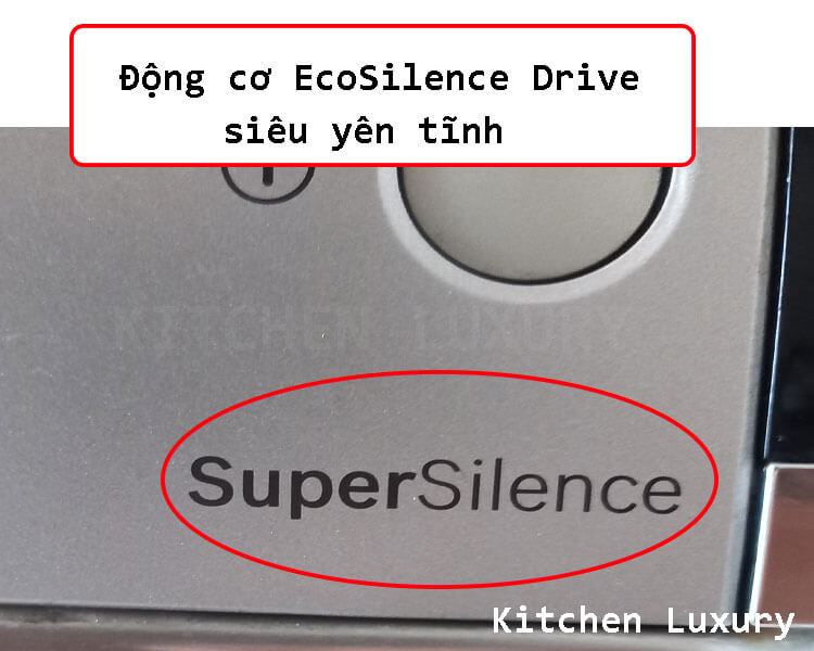 Động cơ Silence siêu yên tĩnh trên máy rửa bát Bosch