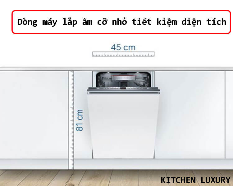 Dòng máy Bosch lắp âm cỡ nhỏ tiết kiệm diện tích