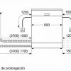 Kích thước lắp đặt máy rửa bát Bosch SMV6ZCX16E
