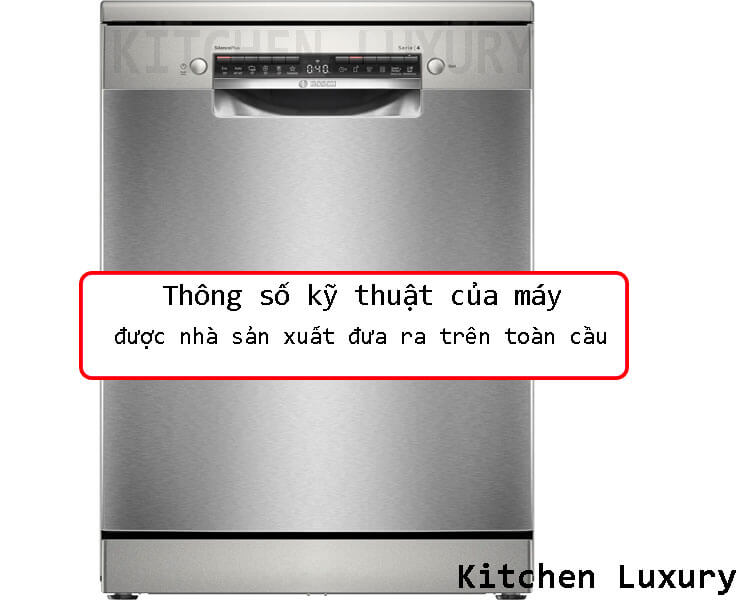 Thông số máy rửa bát Bosch SMS4HCI48E, Serie 4