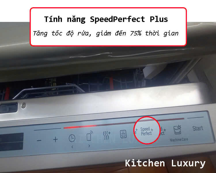 tính năng SpeedFerfect Plus máy rửa bát Bosch SMS8TCI01E