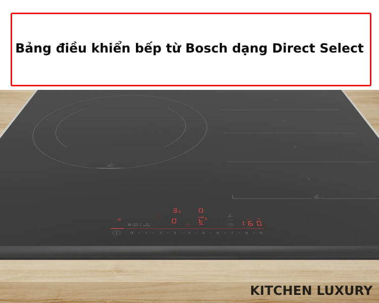 Bảng điều khiển bếp từ Bosch PXJ675HC1E dạng Direct Select