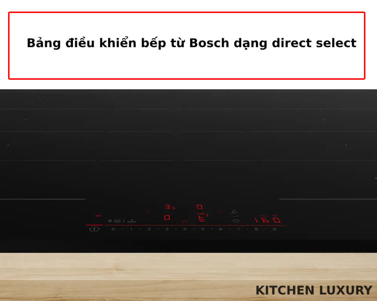 Bảng điều khiển bếp từ Bosch PXY83KHC1E dạng direct select 