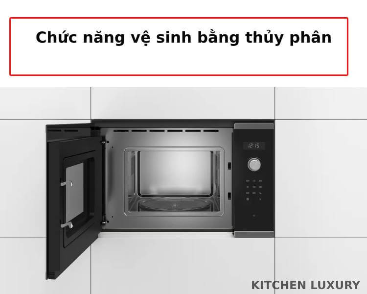 Chức năng vệ sinh thủy phân lò vi sóng bosch