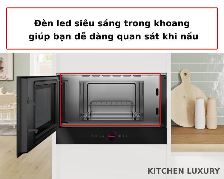 Đèn led siêu sáng trong khoang lò vi sóng Bosch BEL7321B1