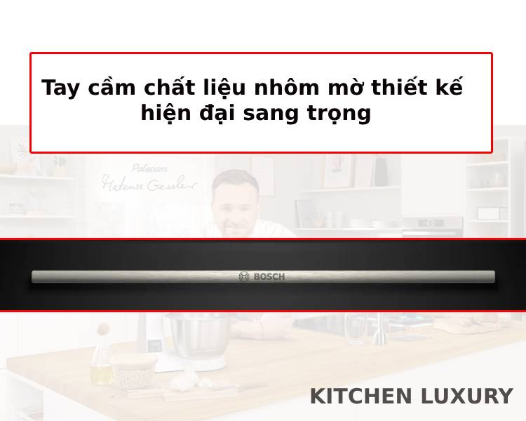 Tay cầm của lò nướng kèm hấp Bosch