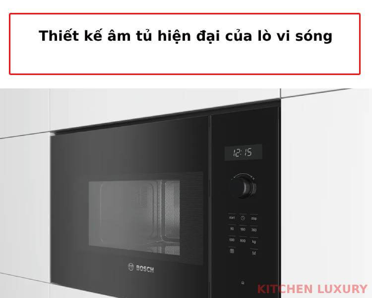 Thiết kế âm tủ lò vi sóng bosch BFL524MB0