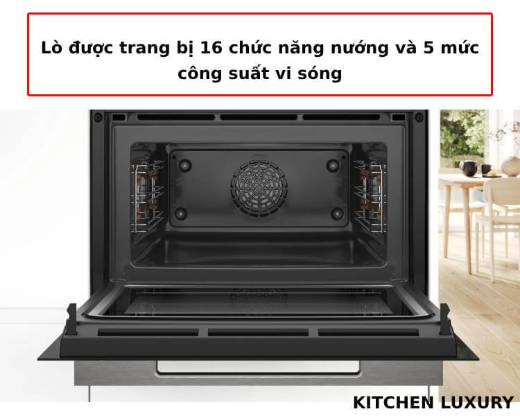 Tìm hiểu chương trình nướng của lò nướng kèm vi sóng Bosch CMG7241B1