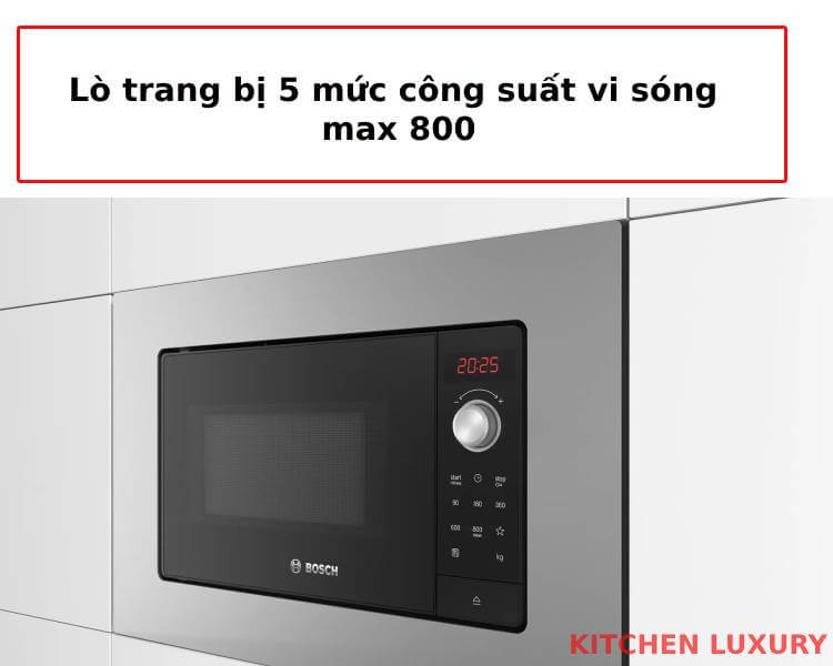 Trang bị mức công suất vi sóng bosch BEL623MS3