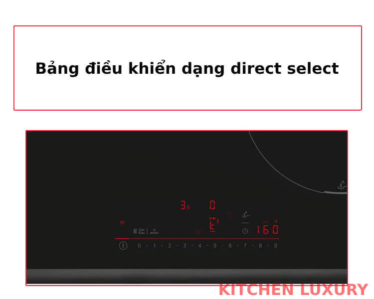 Bảng điều khiển Direct Select bếp từ Bosch PIJ631HC1E