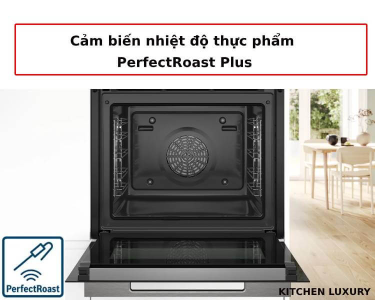 Cảm biến nhiệt độ thực phẩm perfectRoast Plus của lò nướng Bosch