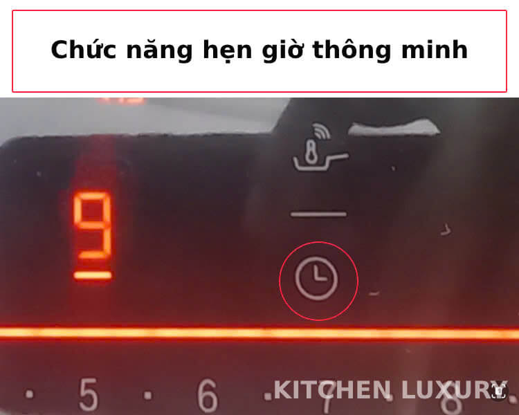 Chức năng hẹn giờ thông minh bếp từ Bosch