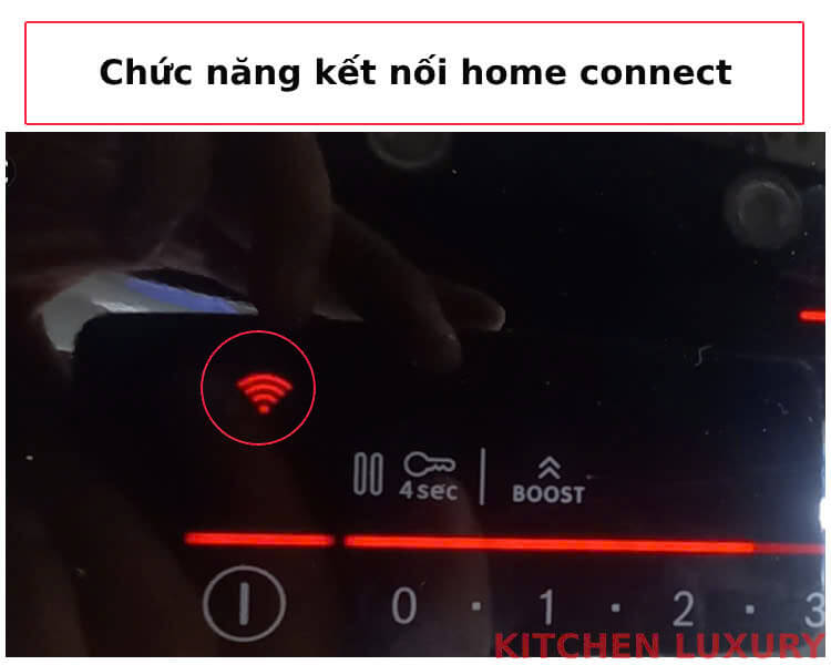 Chức năng kết nối home connect bếp từ Bosch