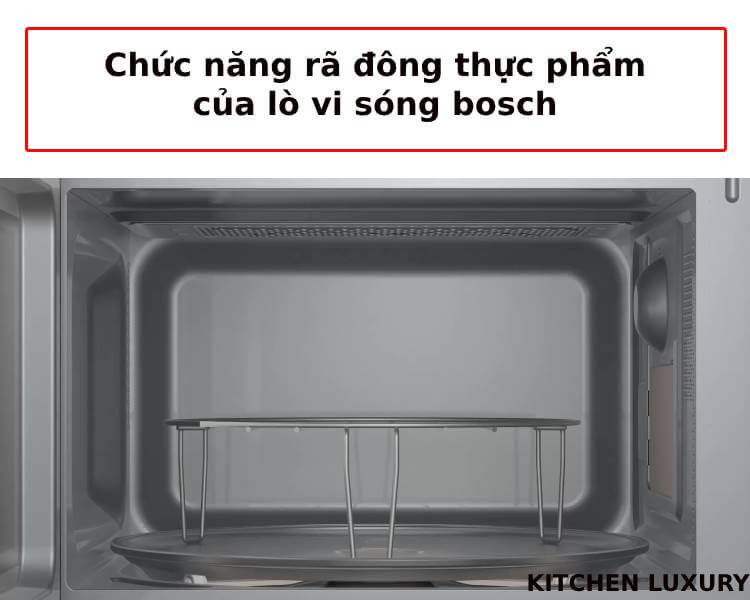 Chức năng rã đông của lò vi sóng bosch