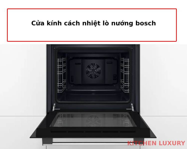 Cửa kính cách nhiệt lò nướng bosch