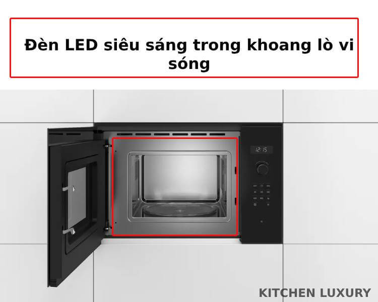 Đèn led trong khoang lò vi sóng bosch