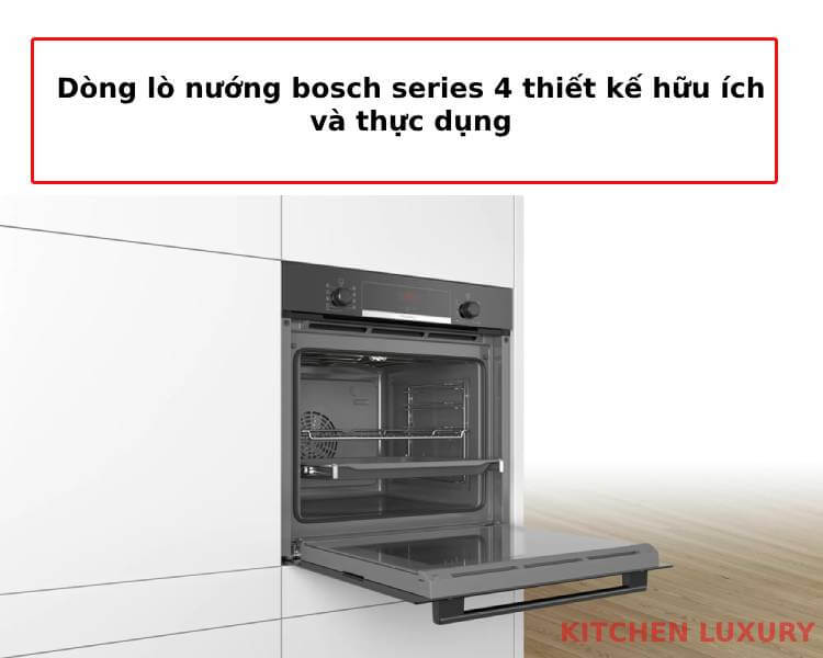 Dòng lò nướng bosch series 4 thiết kế hữu ích và thực dụng