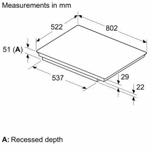 Kích thước bếp từ bosch PXY83KHC1E