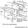 Kích thước lắp đặt lò nướng bosch HBF133BS0A