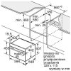 Kích thước lắp đặt lò nướng kèm hấp Bosch CSG7364B1