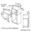 Kích thước lắp đặt lò vi sóng BEL554MS0