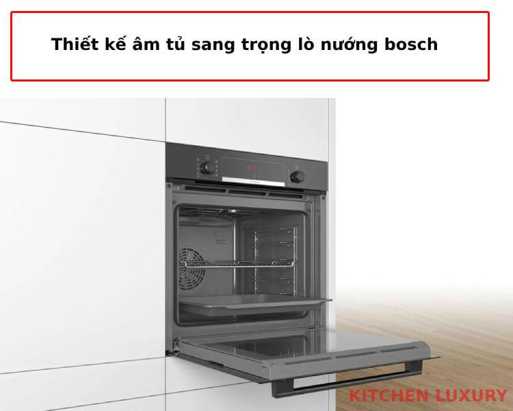 Thiết kế âm tủ lò nướng bosch HBS534BB0B