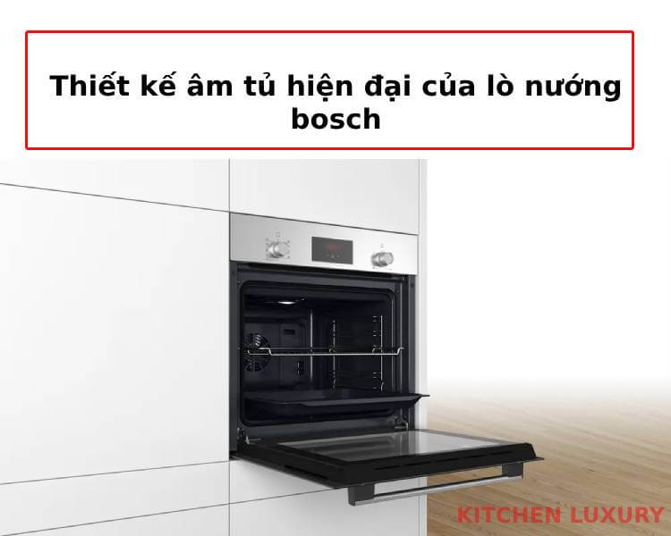 Thiết kế âm tủ lò nướng bosch