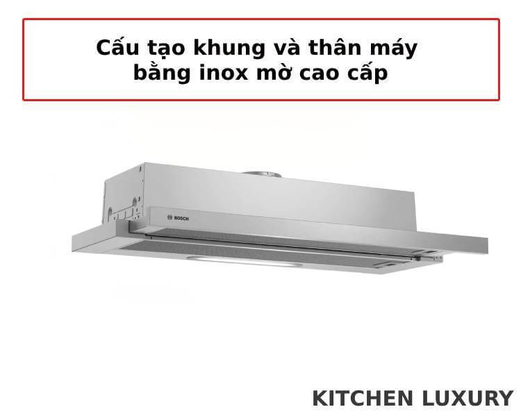 Cấu tạo thân và khung máy hút mùi Bosch DFT93AC50