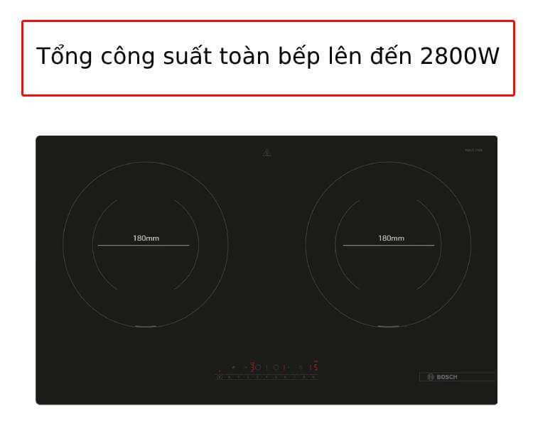 Tổng công suất bếp từ PMI8256EVN