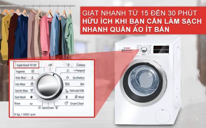 Tính năng trang bị máy giặt Series 6